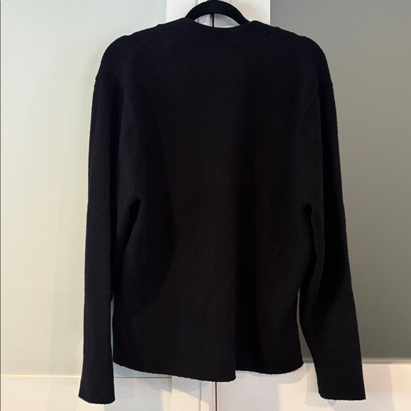 Lululemon Men's Black Merino Wool Blend Cardigan Sweater Size Medium - Picture 3 of 4